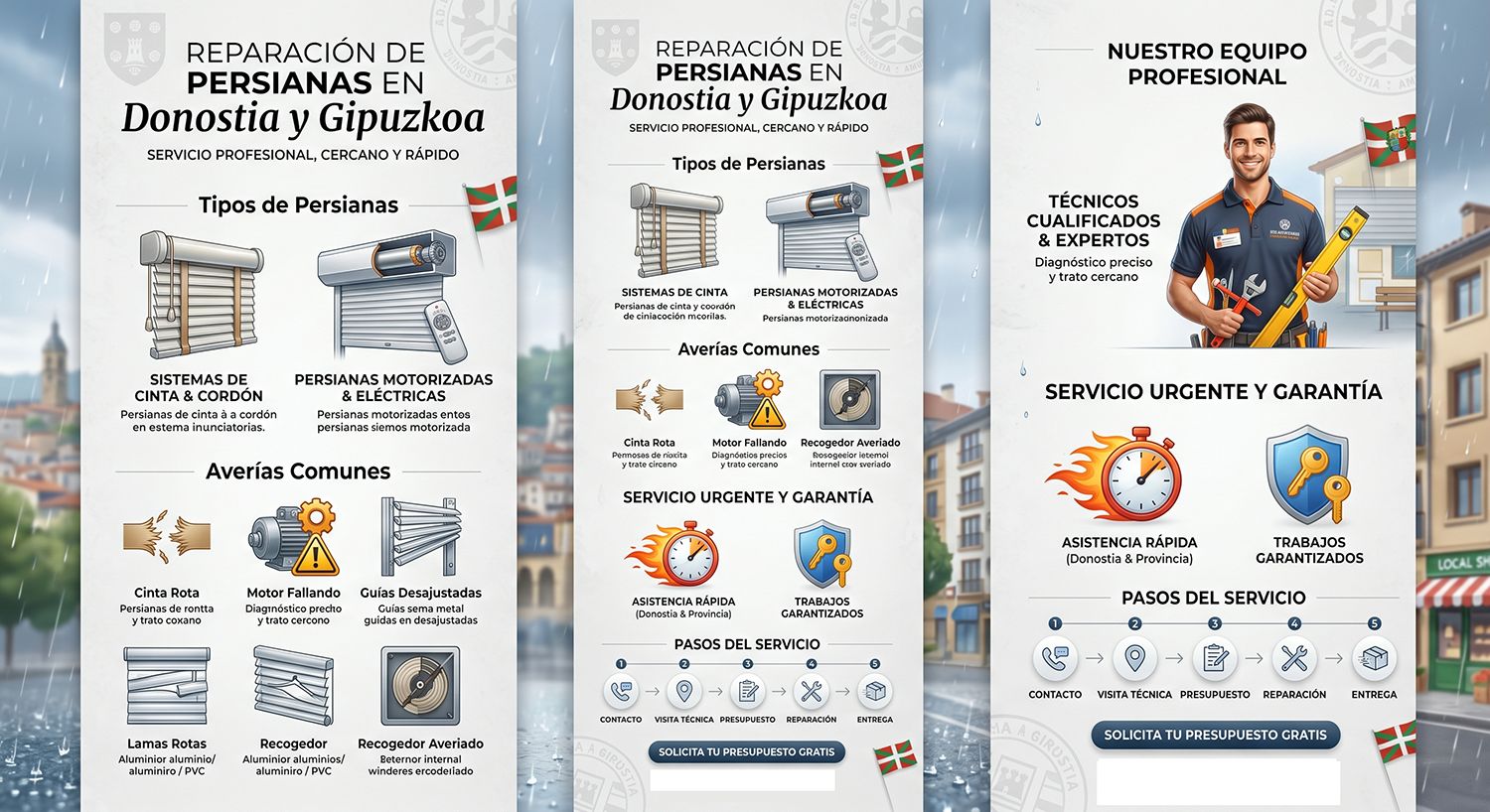 Reparar persianas
